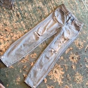 4 long stretchy ankle jeans American eagle